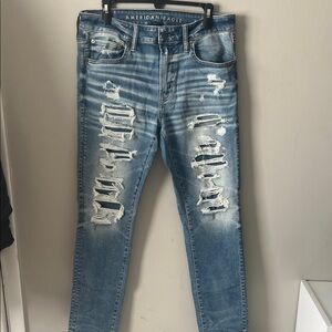 American Eagle Outfitters Blue Denim Mens Jeans